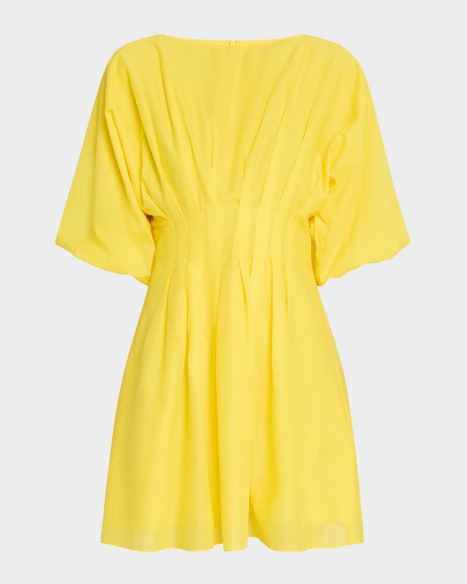 Gian 2 Pleated Cotton Voile Mini Dress
